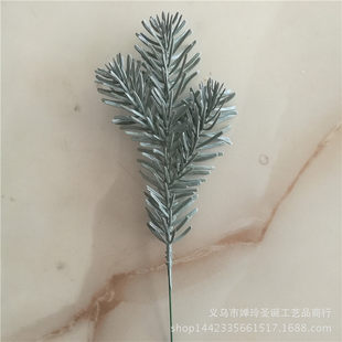 Simulation pine needle 23*9 cm trigen double -sided stereo needle branches Christmas tree pine needle pine branches accessories