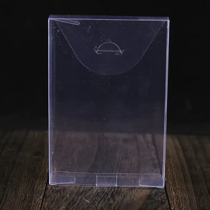 PP透明塑料盒长方形连体翻盖pvc包装盒100mm长度以内塑料盒