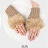 Gloves, fashionable keep warm knitted universal ring, wholesale