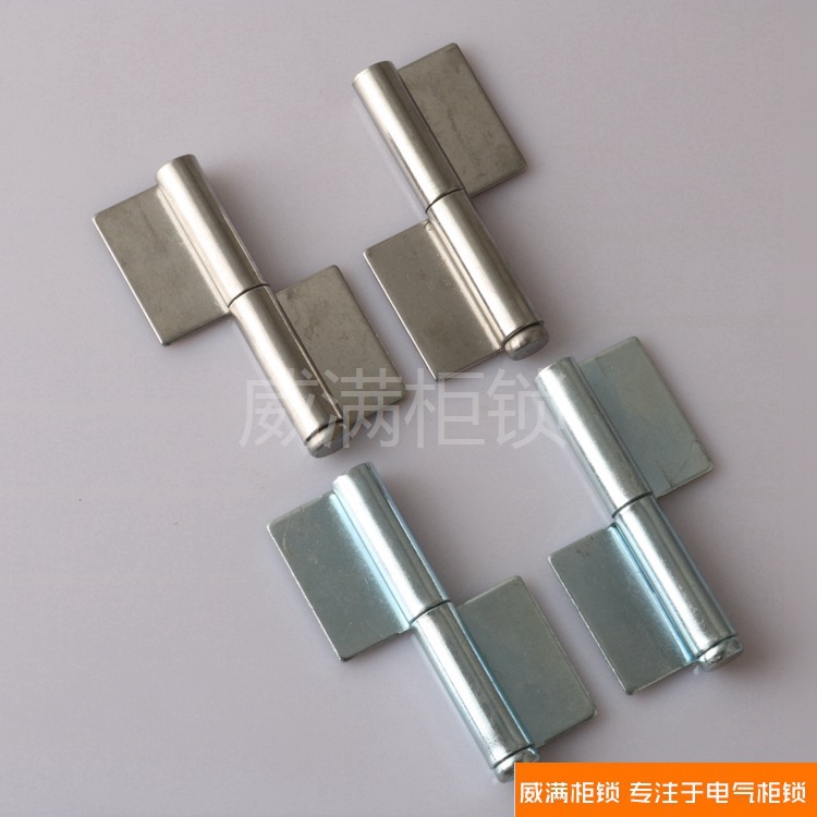 威满柜锁 CL223-1不锈钢铰链工业设备门铁皮柜焊接可拆卸旗形合页|ms