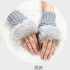 Gloves, fashionable keep warm knitted universal ring, wholesale