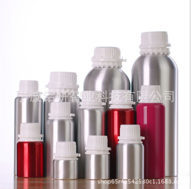 【铝瓶、铝罐生产厂家】 各规格螺纹口 香精油瓶 喷漆抛光