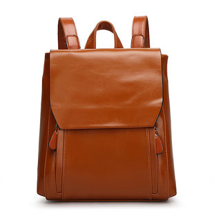 (Wholesale), polyurethane retro trend backpack, genuine leather