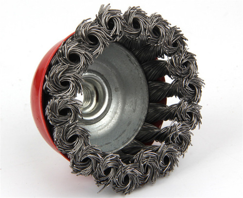 Manufacturer 75mm wire grinding wheel, 4-inch trumpet mouth twisted wire bowl wheel, 2-3 inch rust removal twisted wire bowl brush