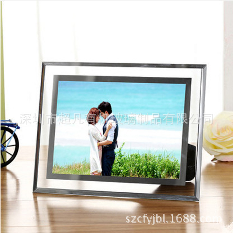 厂家生产亚克力婚礼相框强磁影楼相架透明有机玻璃照片框餐厅水牌