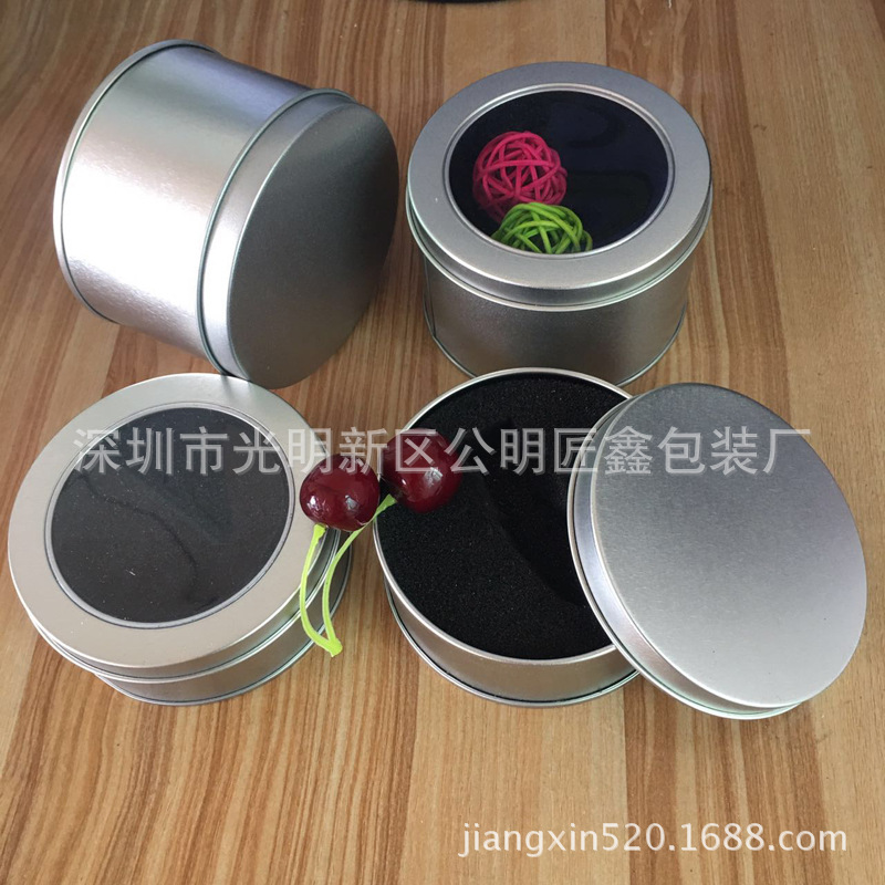 马口铁盒 圆盒 手表铁盒包装 手机支架包装盒 圆盒铁盒