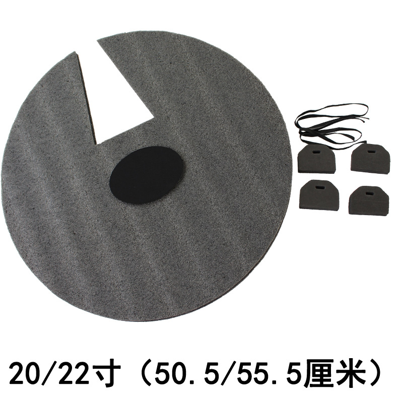 Almohadilla de silencio de tambor de una sola pieza almohadilla de aislamiento de sonido de tambor inferior Almohadilla de silencio del ejército que cuelga Ding sonido fuerte almohadilla de tambor pesado