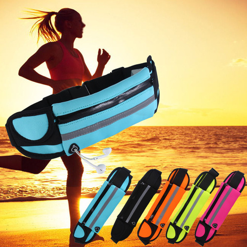 Sports waist bag new men's and women's running mobile phone bag outdoor waterproof fitness storage bag hiking small belt bag