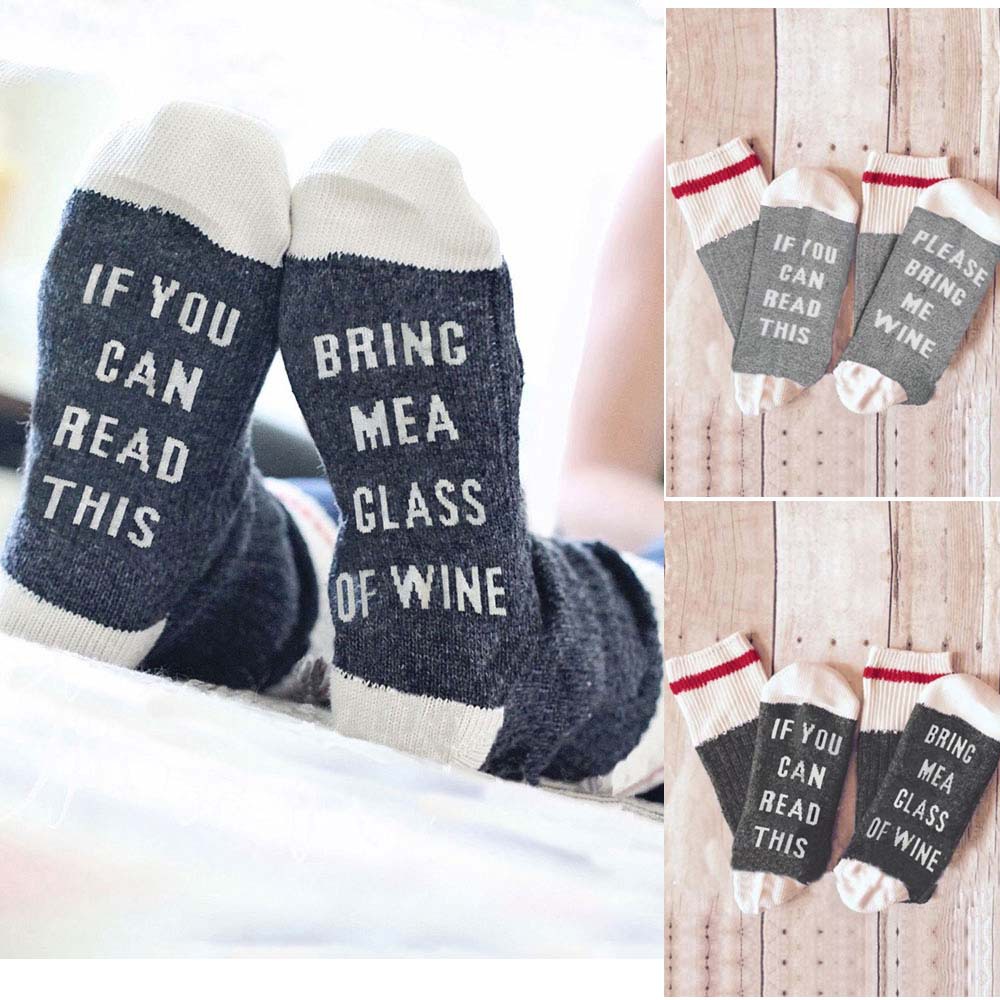 Chaussettes unisexes décontractées en coton mélangé pour adultes, motif lettres 2025d, style sport, personnalité_voghion.com