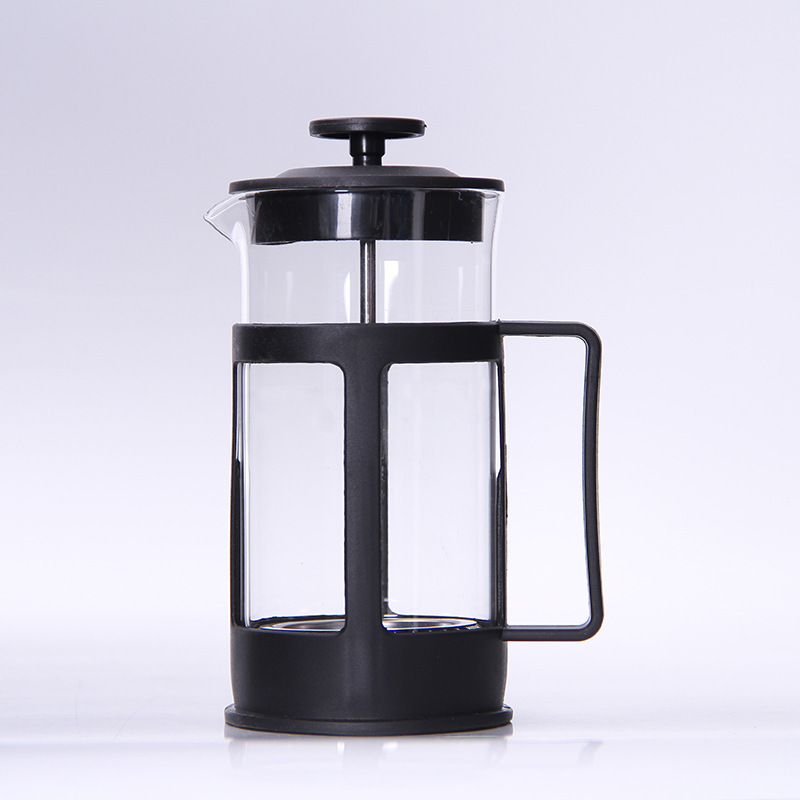 Stainless Steel Filter Tea Maker, Hand-Brewed Coffee Pot, French Press Pot, Plastic Heat-Resistant High Borosilicate French Press Pot
