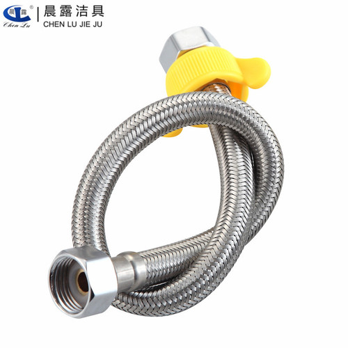 Factory direct sales 304 braided hose water heater water hose steel wire hose toilet water inlet hose double-ended cap