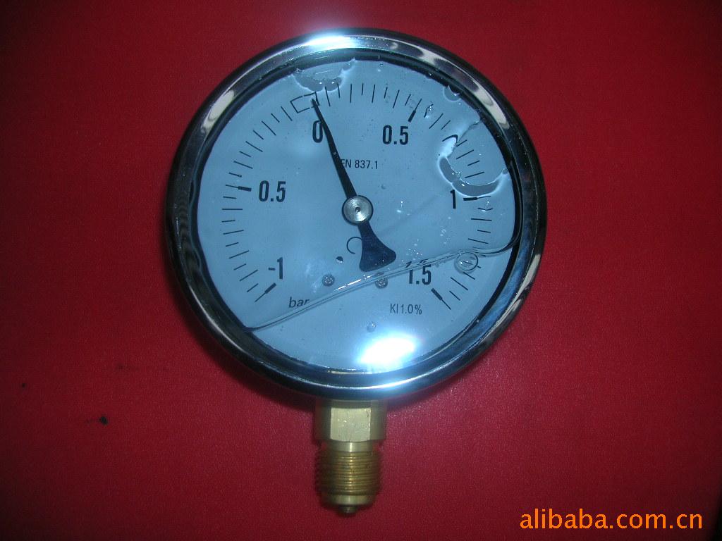 供应不锈钢压力表耐震充油压力表油压表加液油表厂家直销YN100