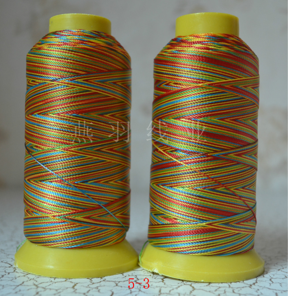 五彩线 七彩线 彩虹线 饰品线 3股 6股 9股 12股 高强线 丝光线多