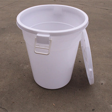 廠家供應深圳v塑料家用大水桶200L儲水桶圓型蓄水箱白色帶蓋白桶