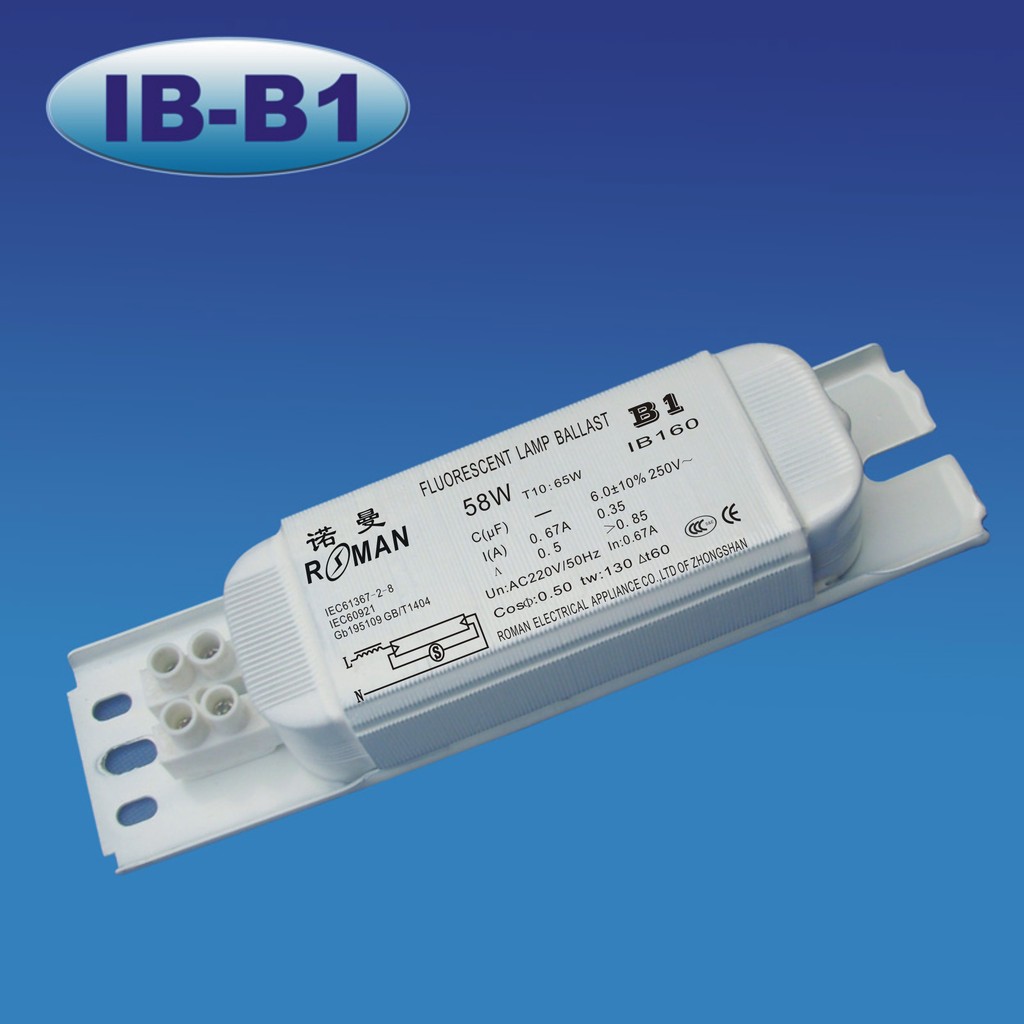 Manufactor wholesale Warranty 58/65W Fluorescent lamp inductance Ballast AC adapter Fluorescent Ballast
