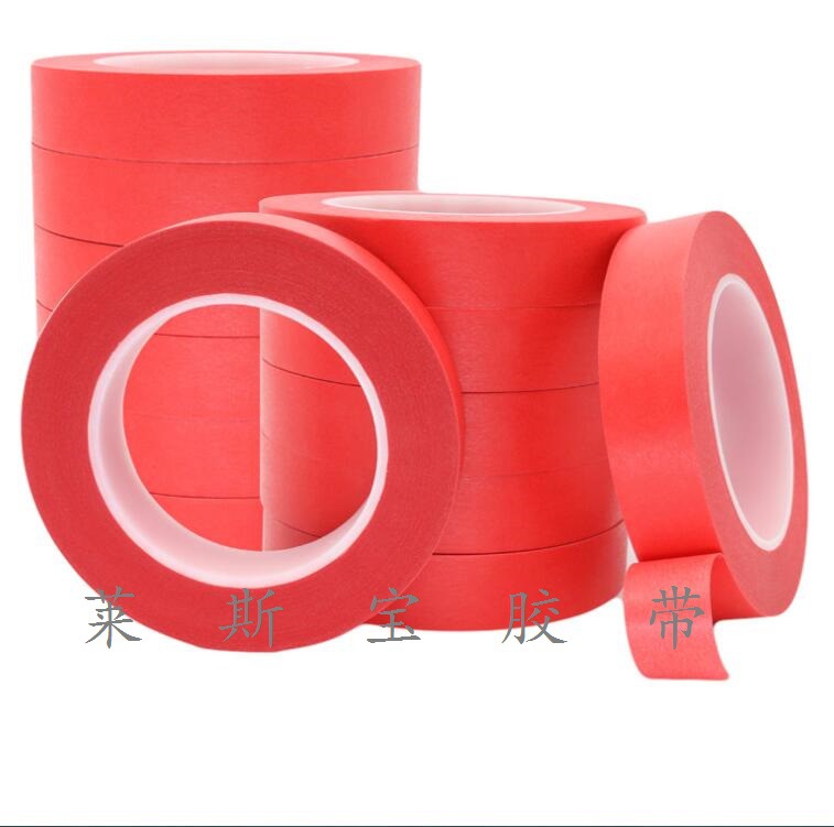 PC板红色PET复合美纹纸 线路板高温红色美纹纸 高温红色美纹纸