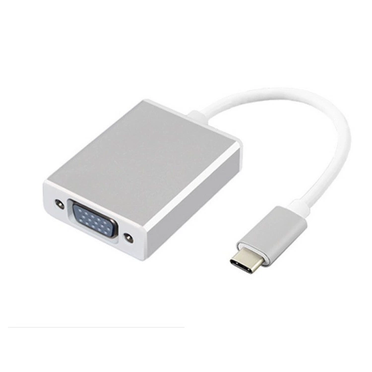 Кабель USB 3.1 Type-C к VGA HD, ноутбук 3.1 к VGA дисплейному кабелю