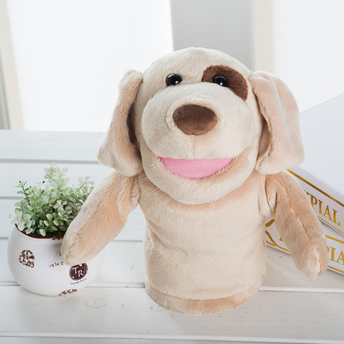 Lion, elephant, monkey, dog finger puppet toy animal glove performance kindergarten mouth can move baby soother doll