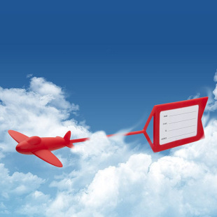 Aircraft Luggage Tag Silicone Aircraft Boarding Card Suitcase Luggage Tag Luggage Tag Tag