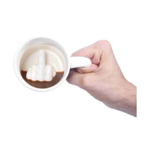 Middle finger cup ceramic mug fuck cup personality ceramic middle finger cup prank fuck cup up the middle finger 