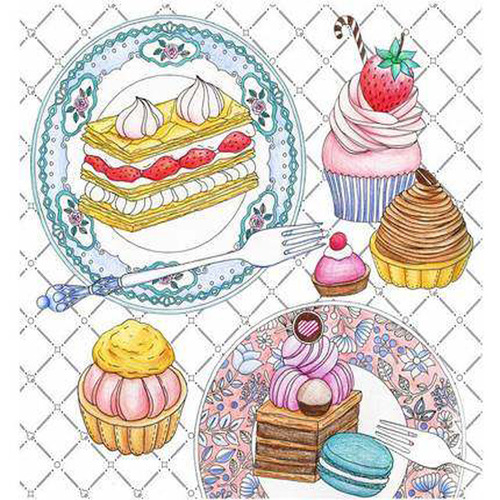 A hand-drawn, colorable doodle book for an enchanting dreamlike journey with a storyline, a beautiful stress-relief masterpiece.