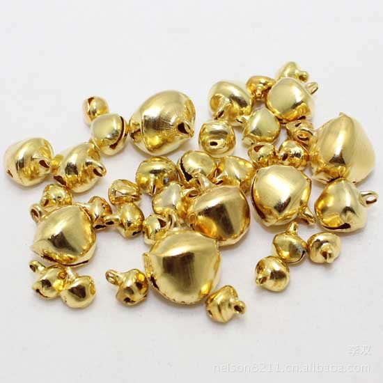 Galvanizado campana de oro campana de hierro plata Cruz campana colorido sésamo campana abierta al por mayor