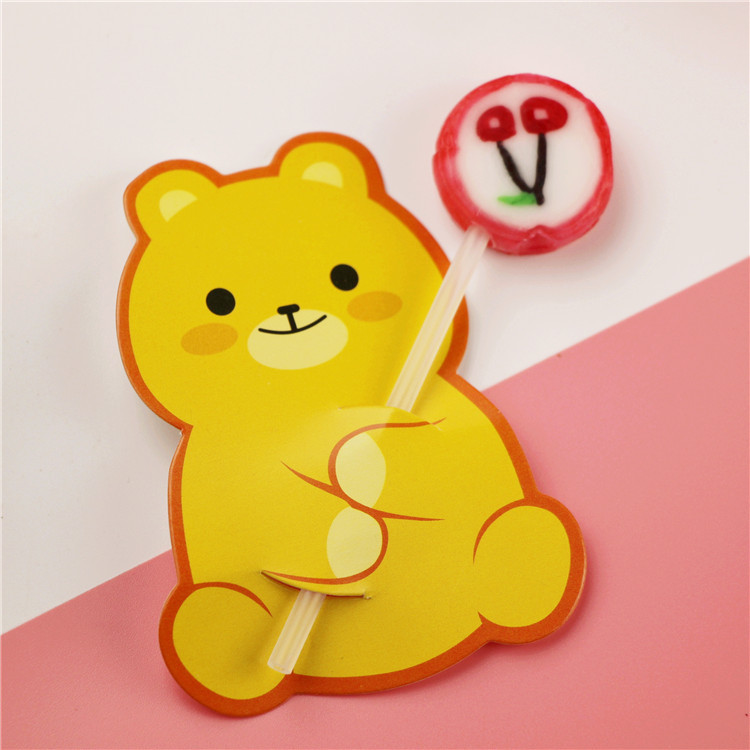 50 unidades precio 2022 nuevo Santa pingüino conejo dibujos animados Lollipop Tarjeta de papel decorativo DIY image 7