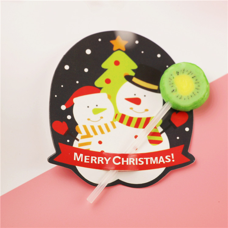 50 unidades precio 2022 nuevo Santa pingüino conejo dibujos animados Lollipop Tarjeta de papel decorativo DIY image 10
