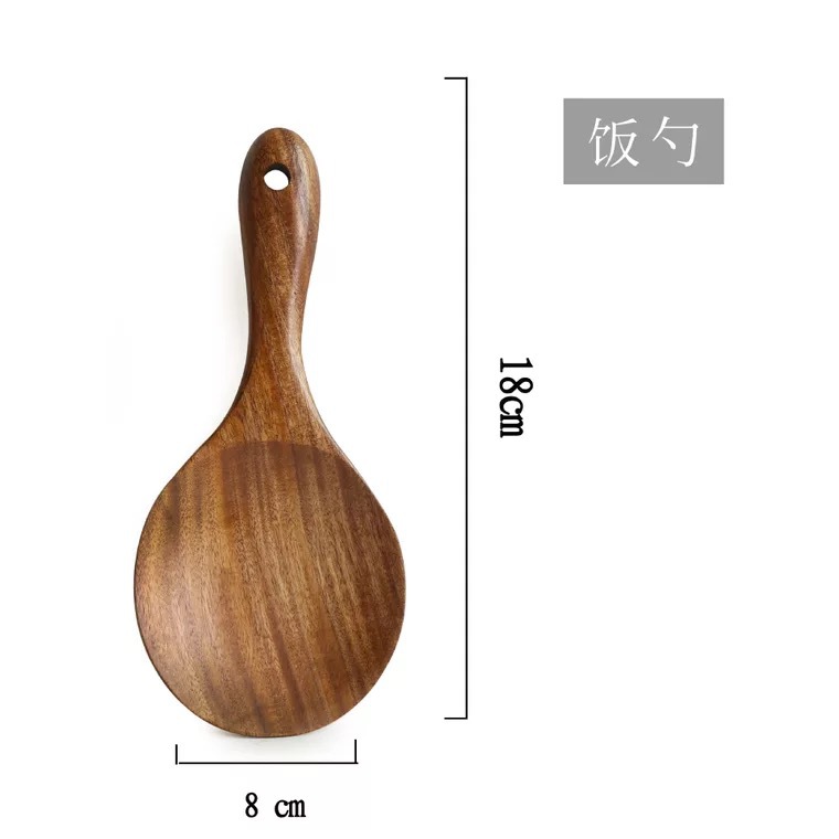 소엽의 아카시아 티크 쌀 숟가락 18*8