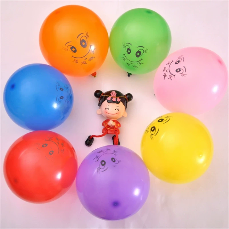 Смайлик воздушный шар круглый воздушный шар 10-дюймовый смайлик воздушный шар Волшебный длинный воздушный шар игрушка детский воздушный шар черный глаз