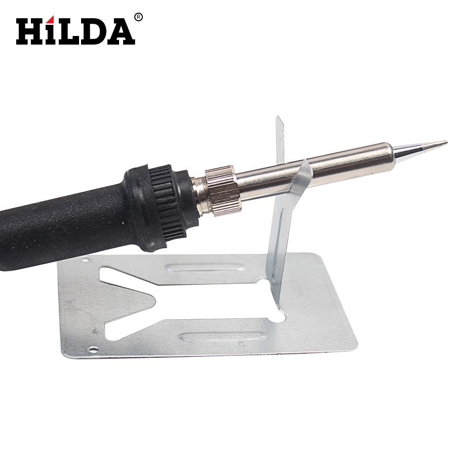 Soldador Eléctrico Hilda EU 220V 60W con Temperatura Ajustable, Pistola de Soldadura, Herramienta de Reparación con 5 Puntas de Soldadura