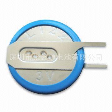 【聚鑫源】厂家供应80度焊脚电池3V大容量纽扣电池直插卧式