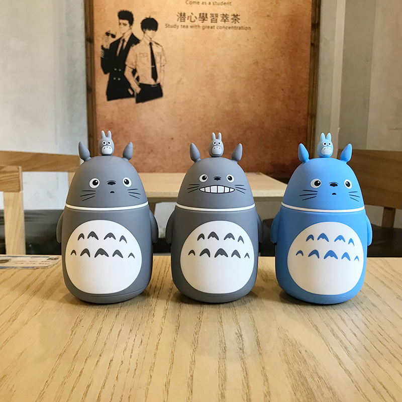 Ya Fei Qi dibujos animados creativos pequeños animales gato brazos bebé doble capa de vidrio niños estudiante regalo agua hirviendo