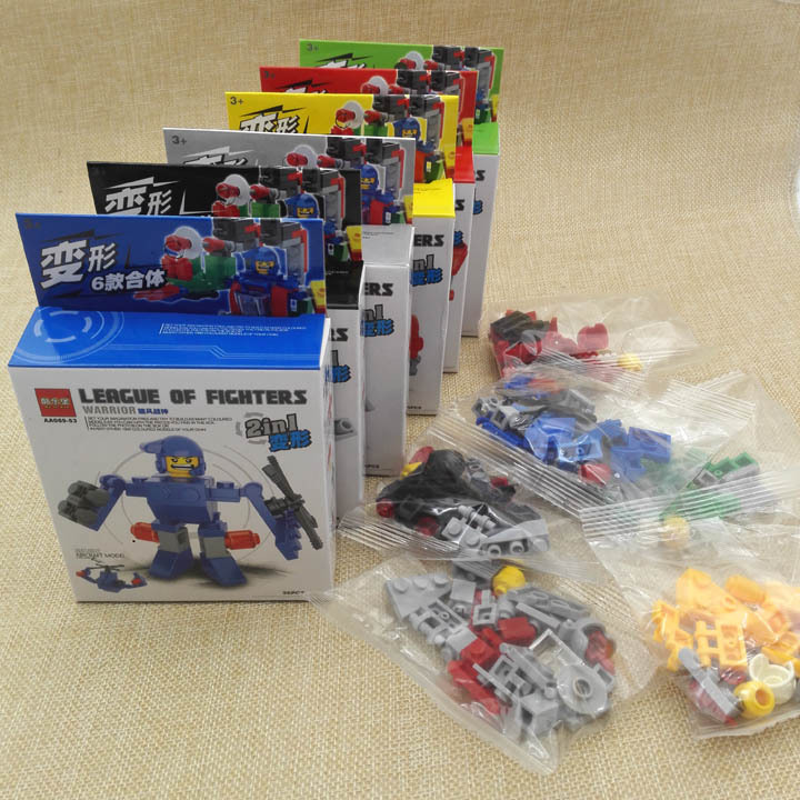 F1233 variante de montaje robot rompecabezas para niños montaje Yuan tienda puesto al por mayor mercado nocturno suministro de distribución de Venta caliente