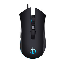 厂家直销G200商务金属牧马人有线无宏编程鼠标电脑笔记本RGB发光