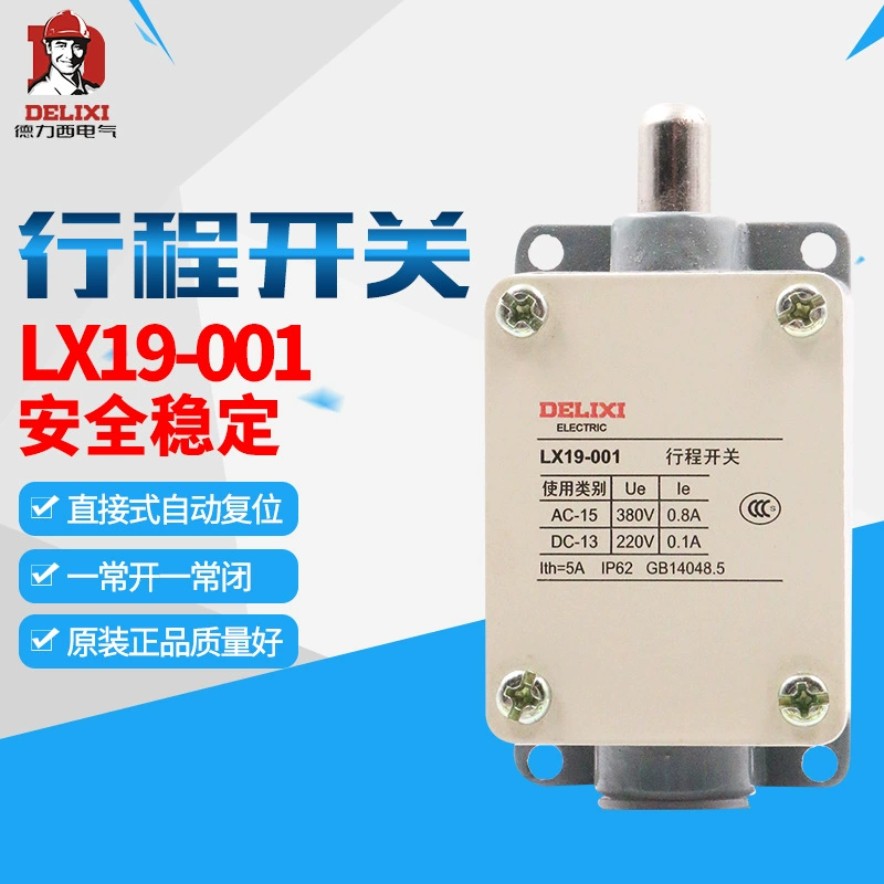 Концевой выключатель переключателя хода Delixi LX19-001 самовосстанавливающийся переключатель прямого действия