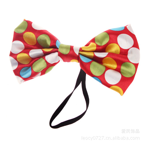 厂家直销儿童节表演服饰配件 大领结 小丑领结 大蝴蝶结演出道具