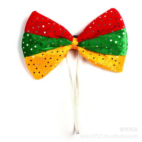 工厂直销儿童节表演服饰配件 大领结 小丑领结 大蝴蝶结演出舞会