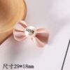 Metal fashionable hair accessory with bow, cute phone case