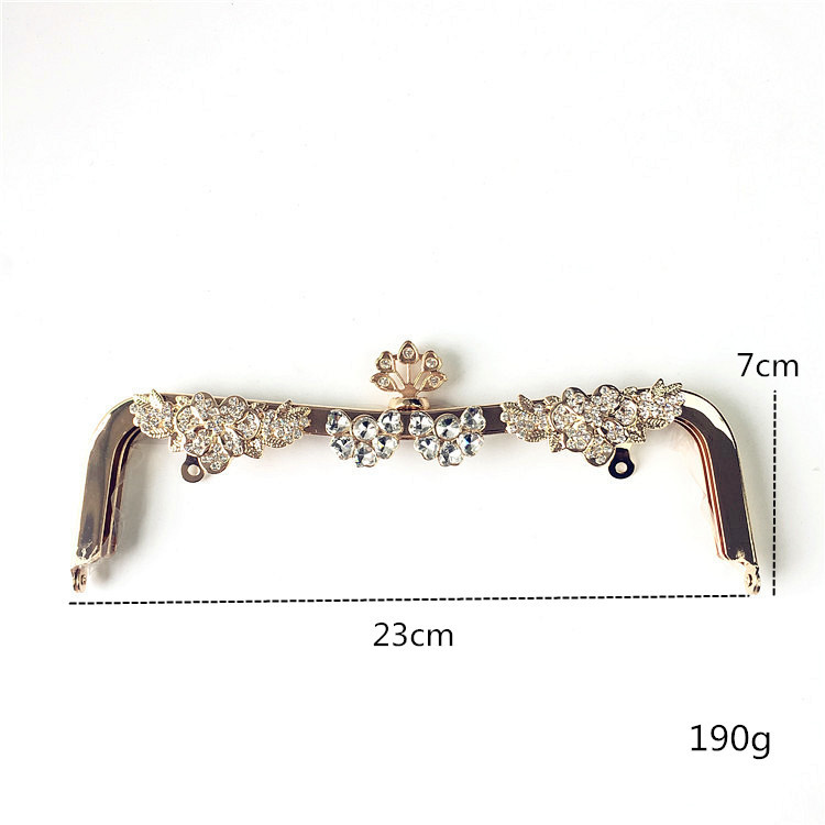 30% de descuento: agujero de tornillo 23cm cintura cóncava sin agujero de la cabeza de la flor de cinco hojas oro ligero