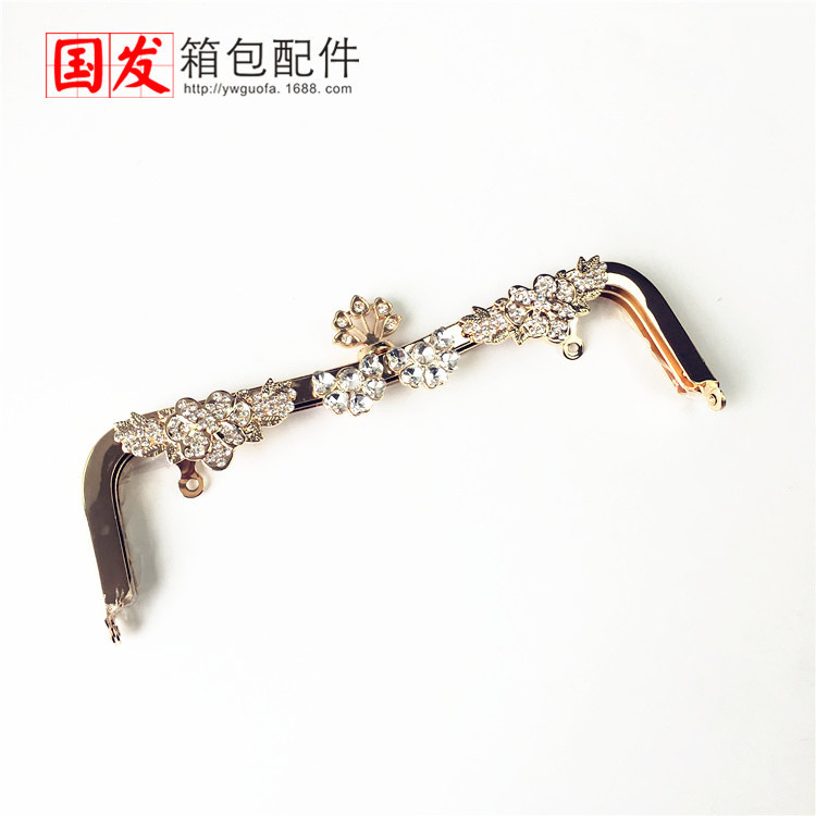 30% de descuento: agujero de tornillo 23cm cintura cóncava sin agujero de la cabeza de la flor de cinco hojas oro ligero