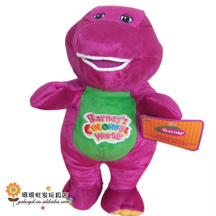 zL cross-border Amazon USA doll Barney Benny purple small dinosaur 25CM30CM doll plush toy