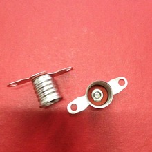 永亨E10铜镀镍带线塑料壳灯座 铜镀镍灯座手电筒配件带脚灯座批发