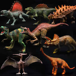 新款儿童仿真恐龙世界动物玩具模型男孩玩具霸王龙暴龙翼龙鸭嘴龙