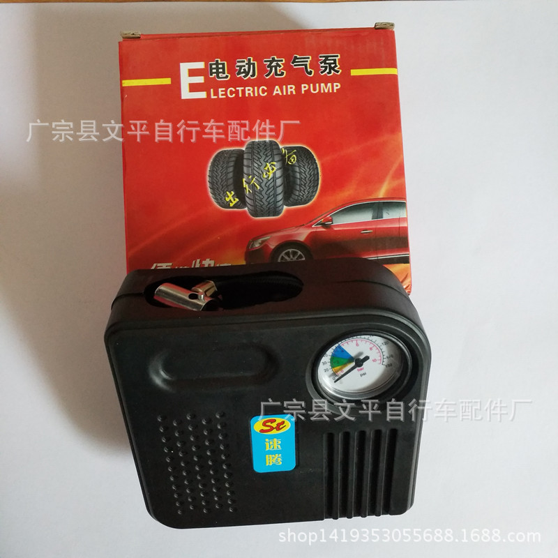 供应通用真空胎打气筒家用便携式车载充气泵汽车电源打气泵