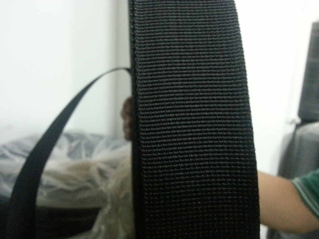 厂家专业批发 多款高品质 箱包PP织带黑色服装肩带