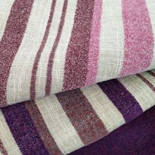 619雪尼尔仿麻布 简约现代平板竖条窗帘抱枕沙发布面料现货批发