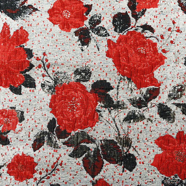 厂家直销 全涤色织提花面料 时尚女装童装夏季服装面料