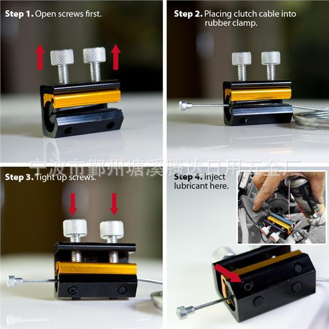 Herramientas de la motocicleta cable engrasador acelerador línea engrasador lubricador línea de freno engrasador