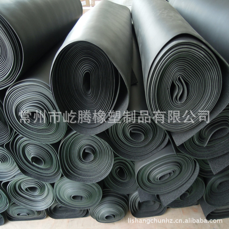 橡塑制品厂家供应NBR+PVC发泡橡塑海绵板/阻燃密封防火保温隔热板